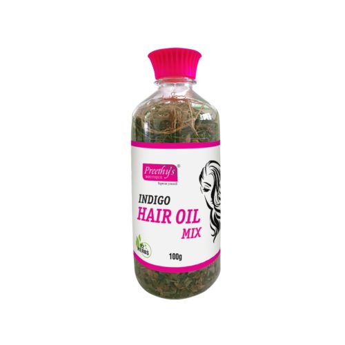 Hair oil mix Enriched with Indigo leaves and Other 11 Vital Herbs - 100 gm