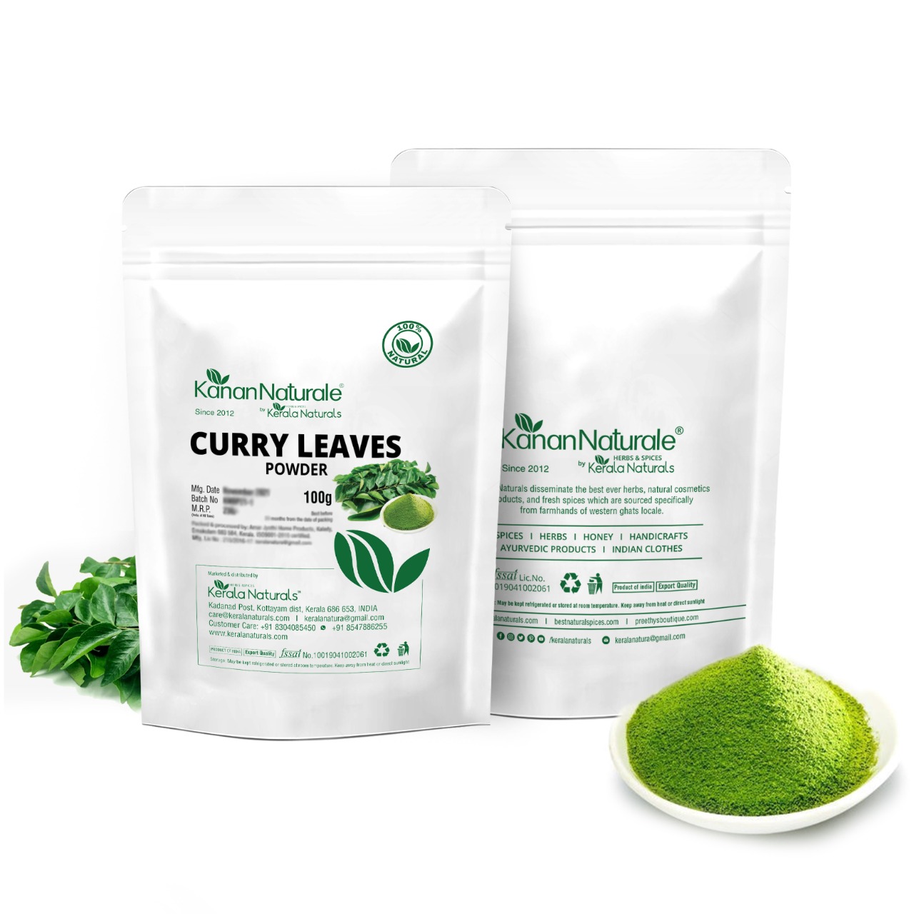 Curryleaves (Murraya koenigii) Powder - Helps to maintain Healthy Hair  Growth & Skin Care - Best Natural Products
