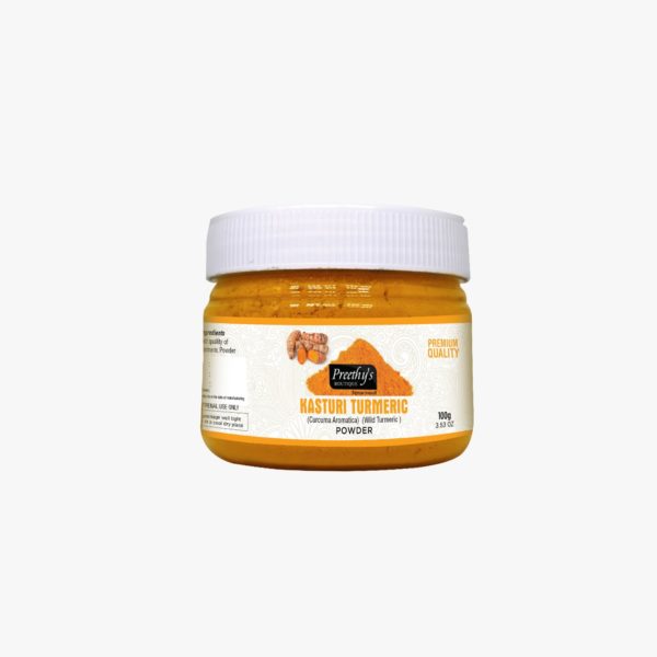 Kasturi Turmeric (Curcuma Aromatica)  (Wild Turmeric ) Powder 100gm
