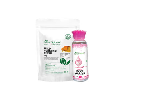 Kerala Naturals kasthuri turmeric powder 100gm & Rose water 100 ml